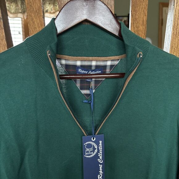 Report Collection mens Pullover Sweater Large New With Tags 1/4 Zip Neck - Picture 1 of 5